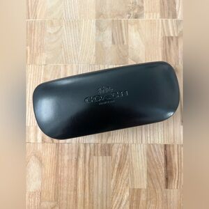 Coach black unisex sunglass case